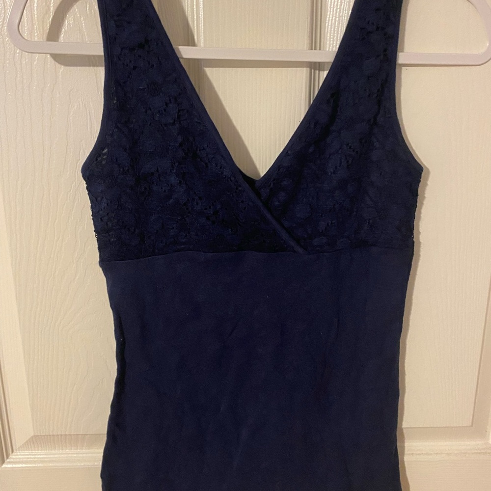 Blue Lace Top